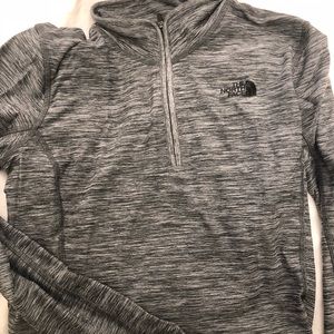 Light Grey Quarter Zip North Face Jacket Size S